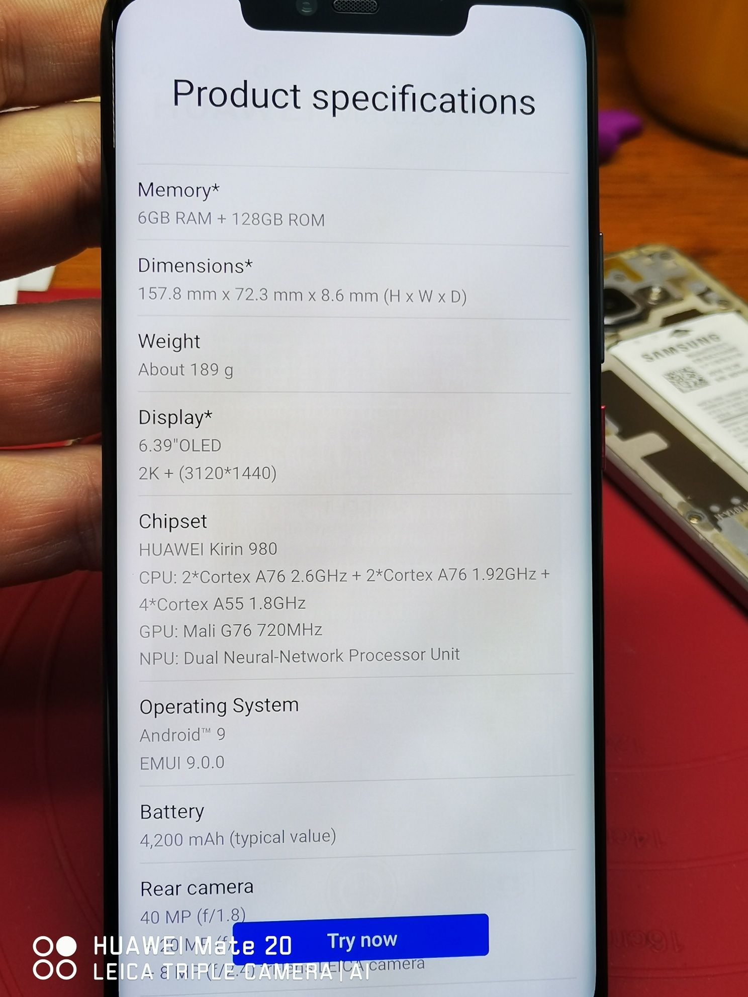 Mate 20 pro дисплей lcd