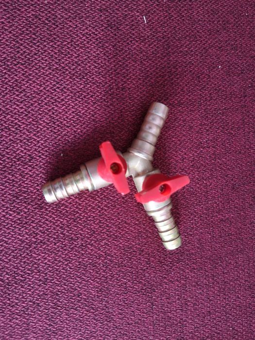 Distribuitor Y cu robinet  10 mm alama gaz apa robineti rulota camper
