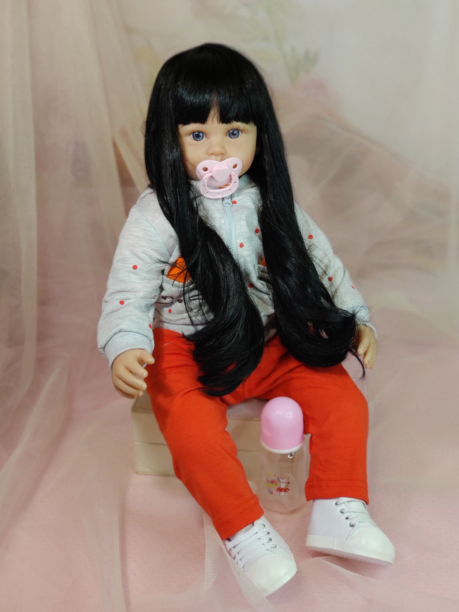 Реборн кукла, 60см, коллекционная, отличный подарок!