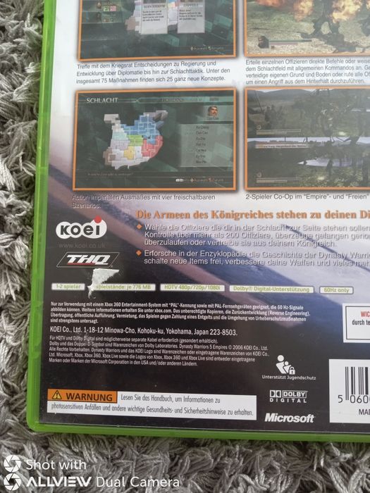 Transport curier 16 lei  Joc/jocuri Dynasty Warriors 5 Empires Xbox360