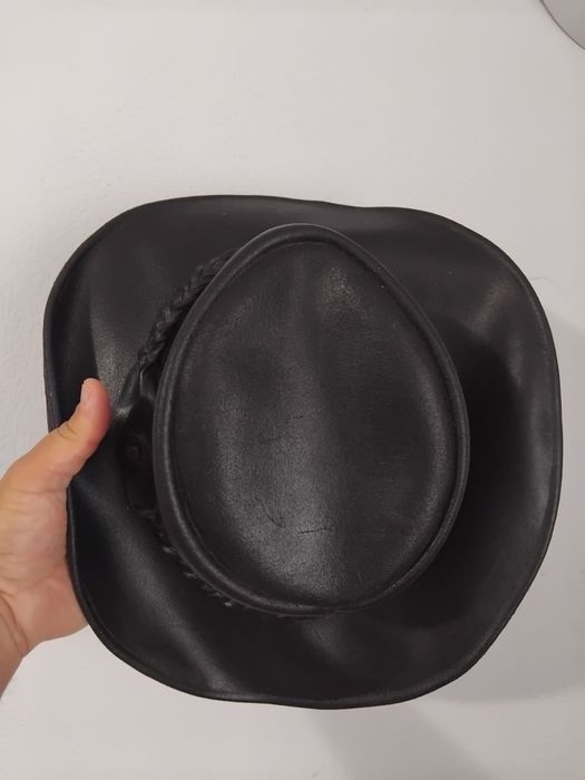 Palarie COWBOY din piele cerata