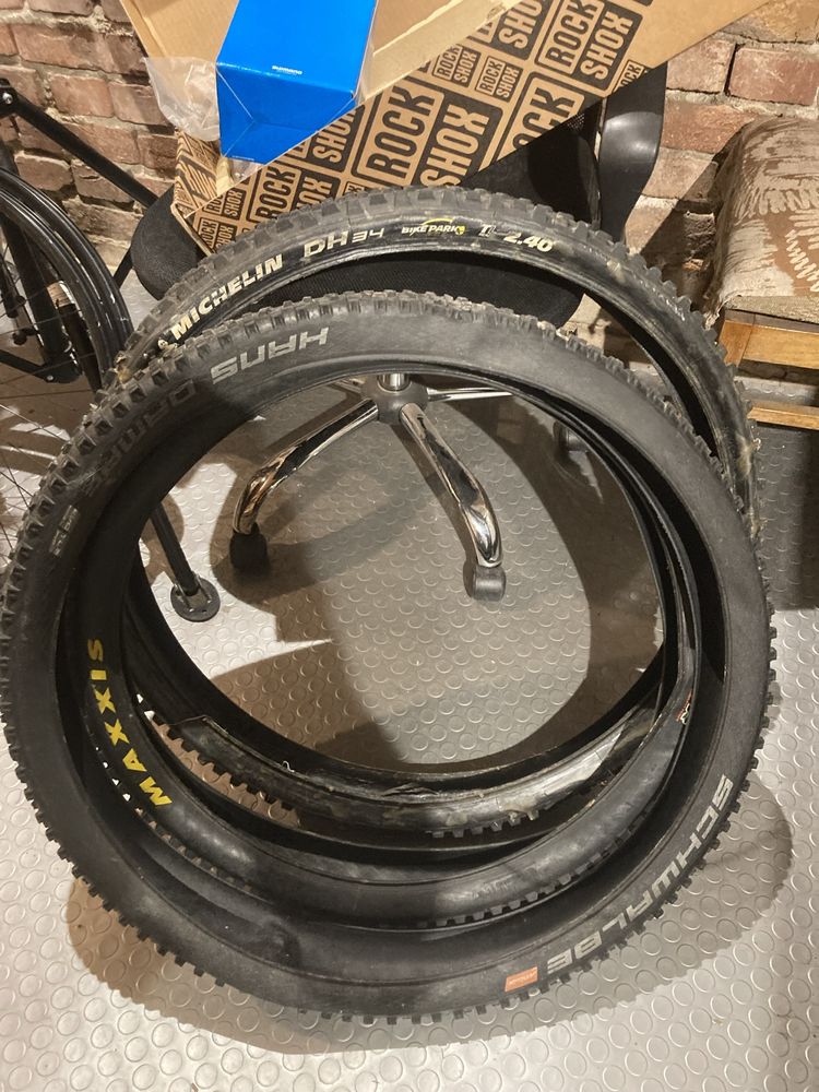 Гуми за планинско колело hans dampf,Maxxis DHR, e13, michelin dh 34