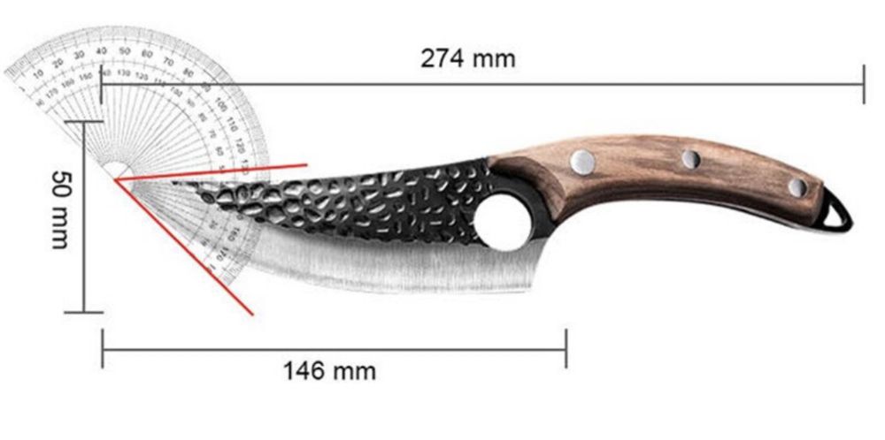 кухненски нож месарски месо риба сигурен захват неръждаема стомана