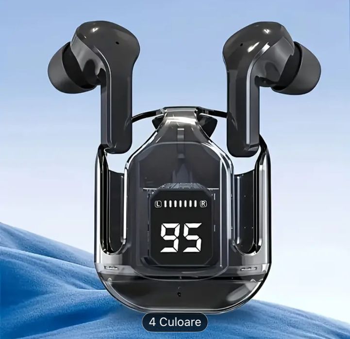 Casti Audio Wireless Bluetooth PRO NEGRU