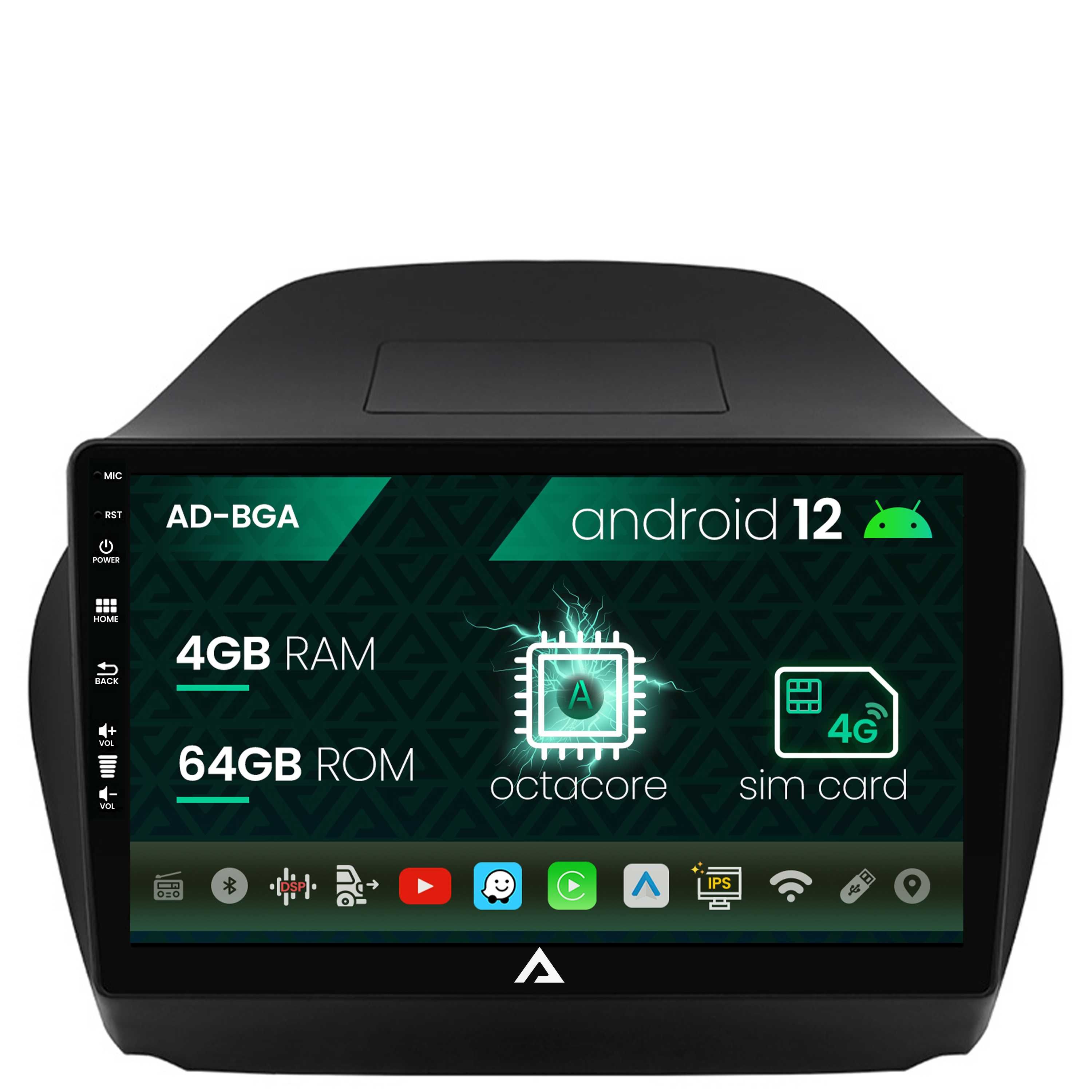 Navigatie Hyundai IX35, Android, Internet, GPS, Bluetooth