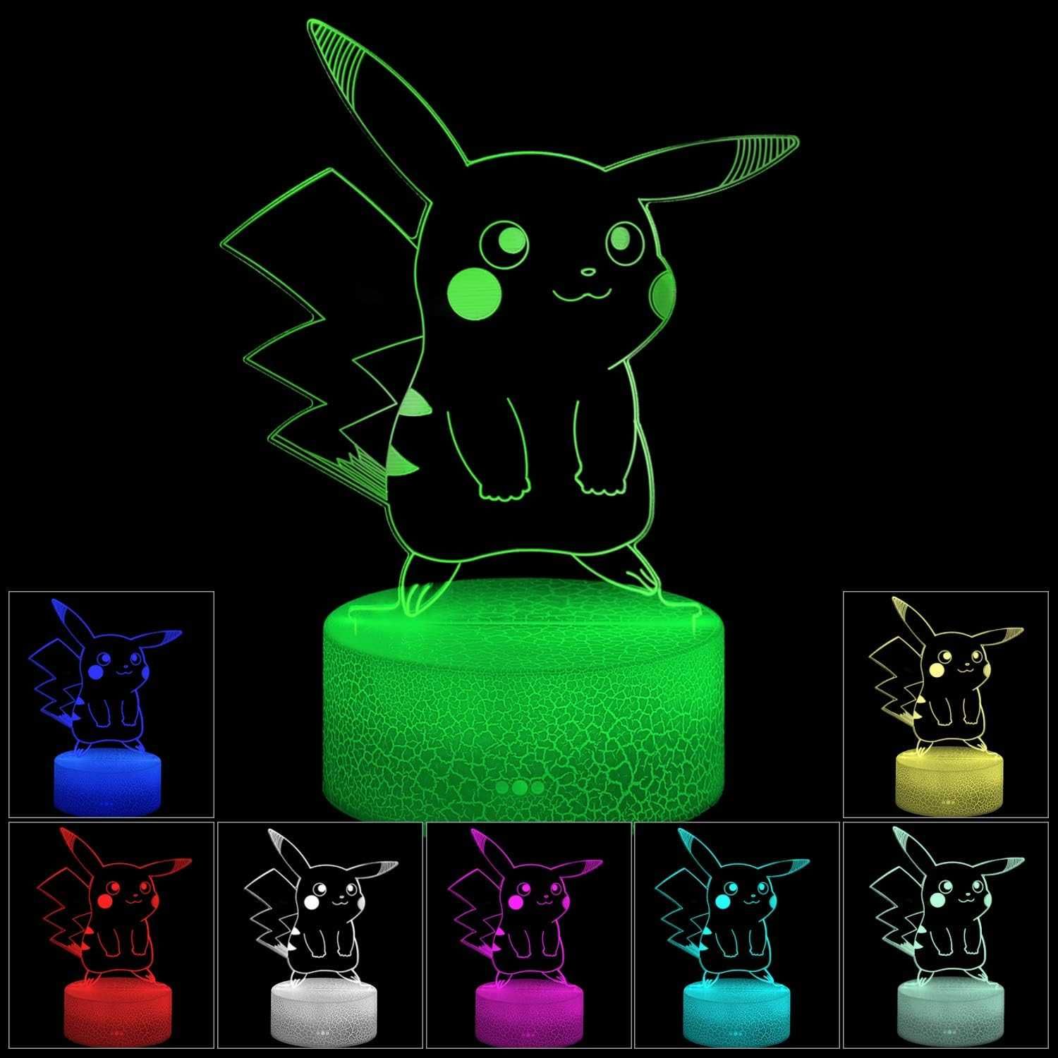 PIKACHU 3D лед лампа