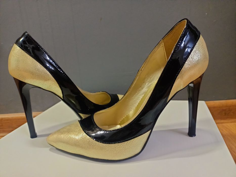 Pantofi piele cu toc Stiletto Perla- mărime 37