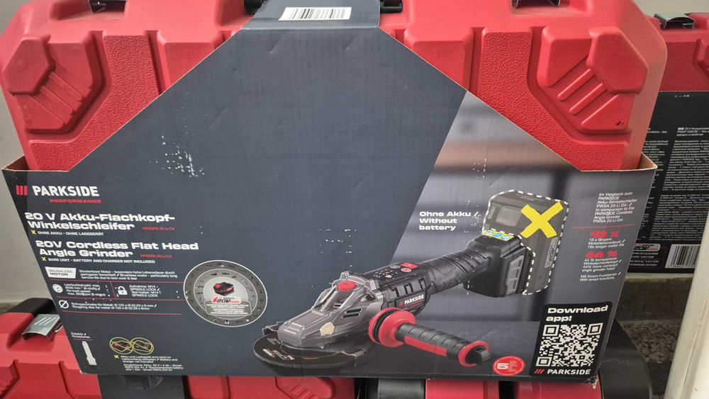 НОВ Parkside Performance 20V Акумулаторен ъглошлайф / флекс
