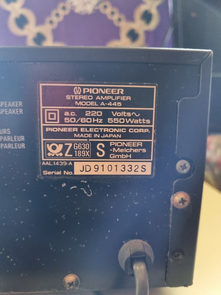 Pionner Model  A-445 550 watts