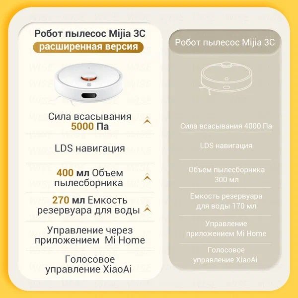 Робот-пылесос Xiaomi Mijia 3C Plus