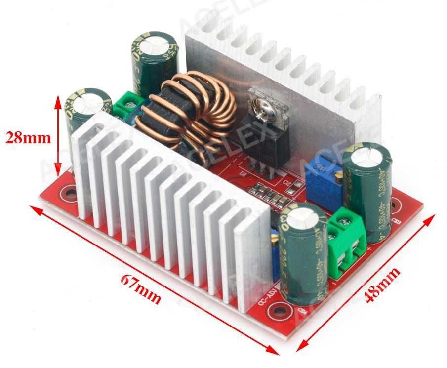 Modul sursa ridicatoare de tensiune DC step up boost 150/400W - 6/15A