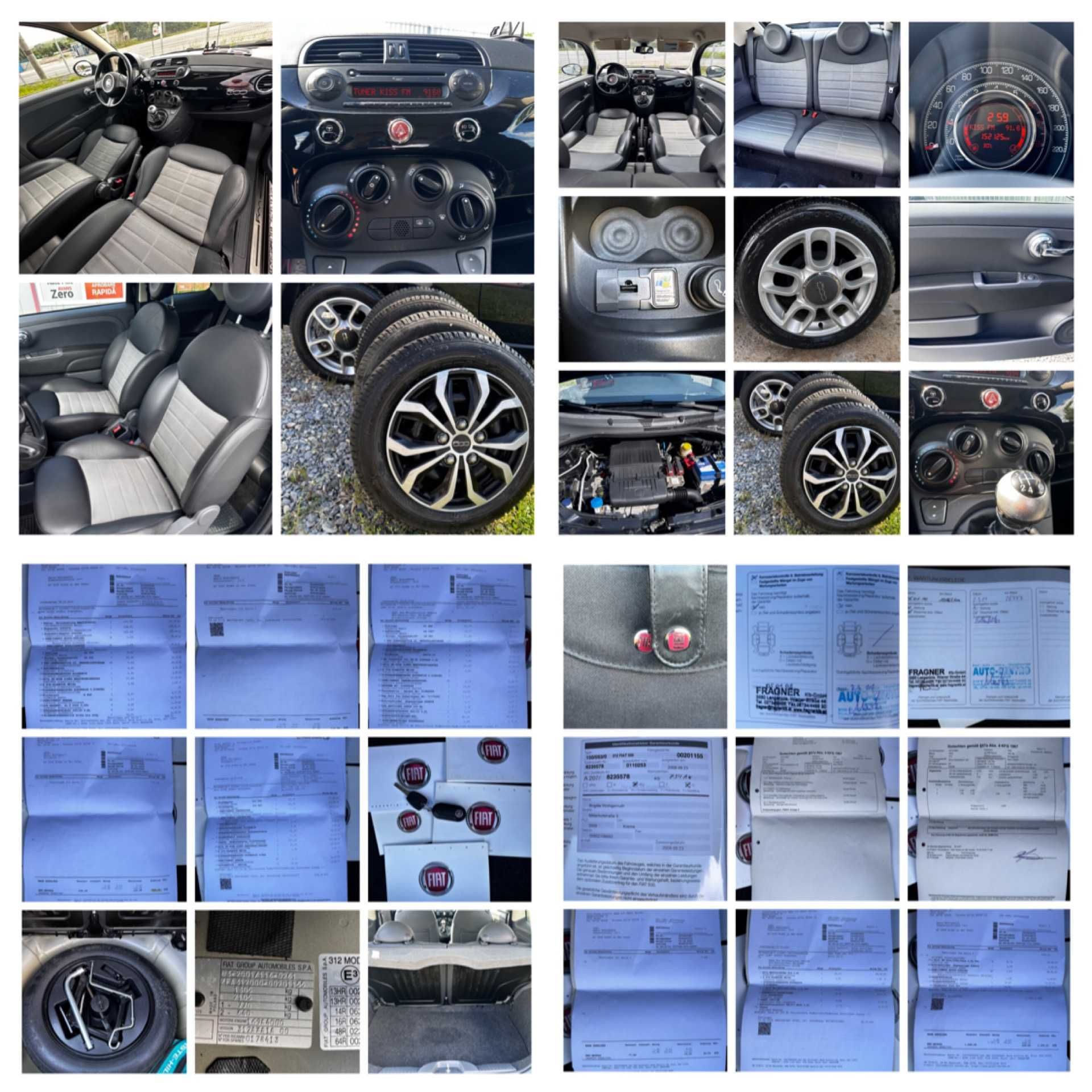 Fiat 500*aer conditionat*1.3 benzina*af.2009*piele*2 randuri de jante!
