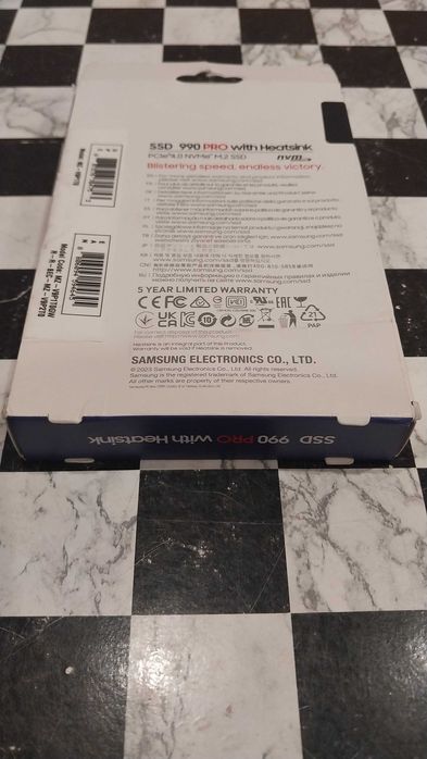 Новый SSD NVMe Samsung 990 PRO Series 1TB with HeatSink.
