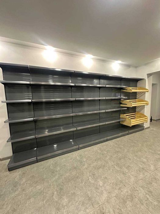 Савдо стеллажлари доконлар ва озик овкат маркетларига полкалар стеллаж