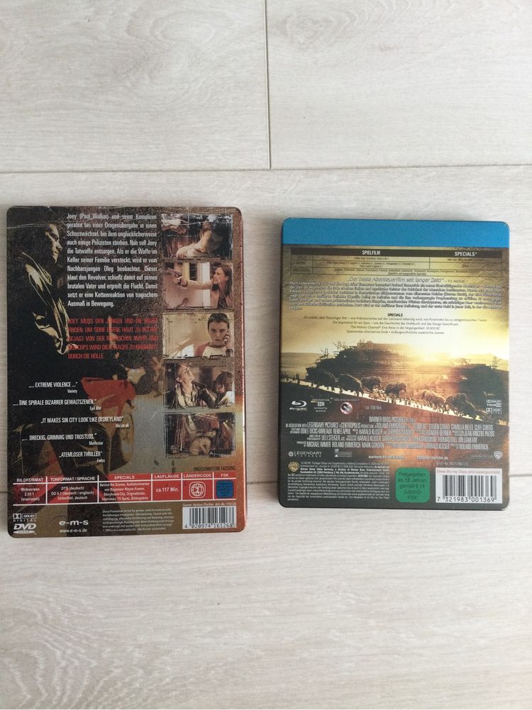 Filme in steelbook (Running scared, 10.000BC)