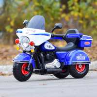 Motocicleta Kinderauto BJLT609 6V 50W roti gonflabile, scaun tapitat