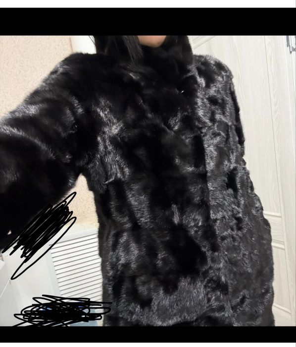 Норковая шуба-трансформер идеальное состояние