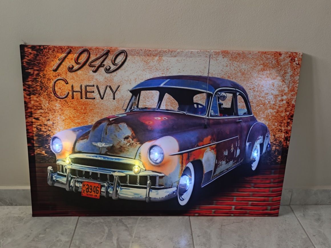 Светеща картина с Led осветление - Chevy 1949
