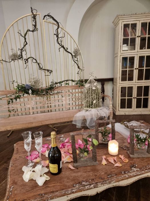 Конструкция с украса и арки за изнесен ритуал