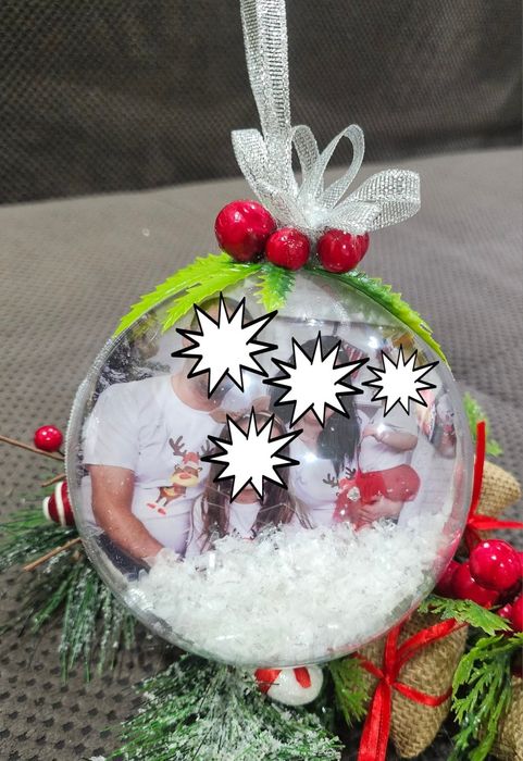 Коледни топки и чаши