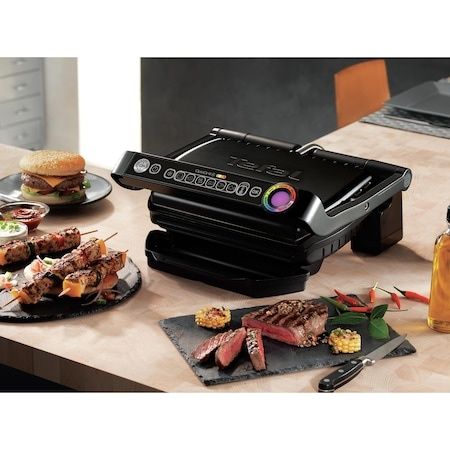 Gratar electric Tefal OptiGrill+ GC712834, 2000 W, 6 programe automate