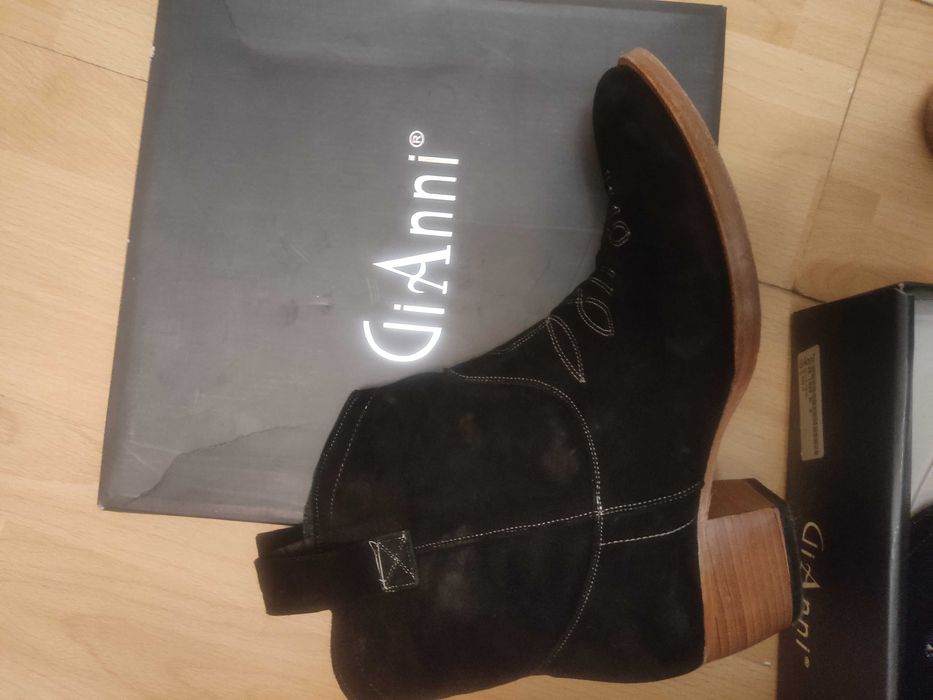 Боти GiAnni естествен велур