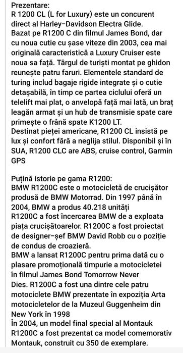 Vand BMW R1200CL ABS