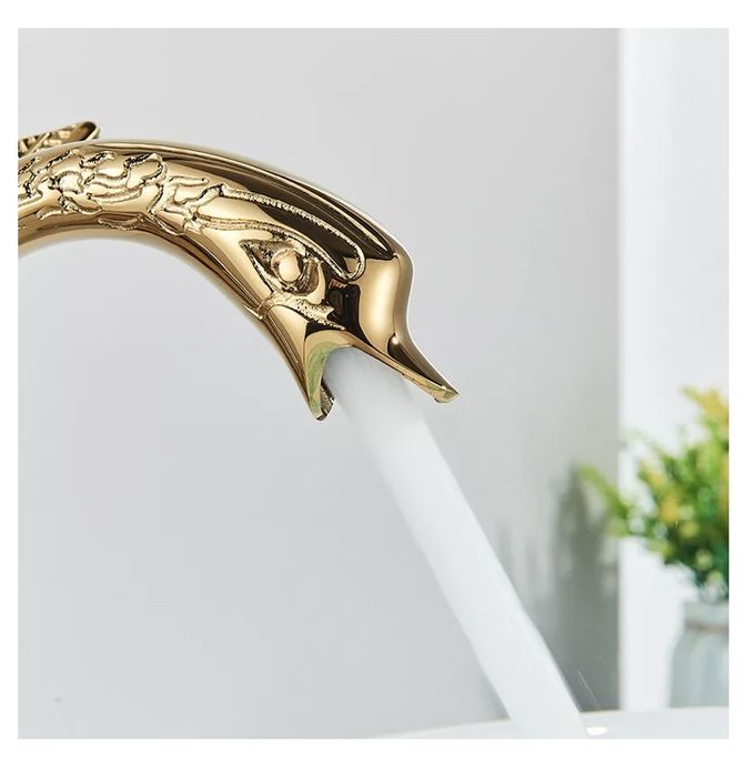 Baterie chiuveta/lavoar baie, Material Premium , finisaj Auriu Premium