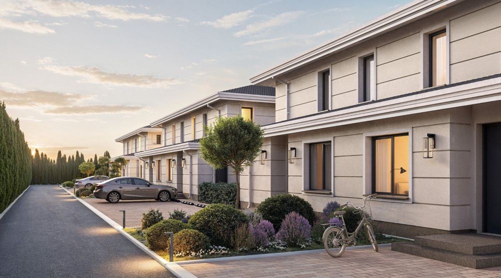 Обзаведени къщи в жилищен комплекс в с. Рогош