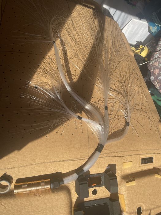 Kit fibra optica plafon 10w 500 fire auto/220v.