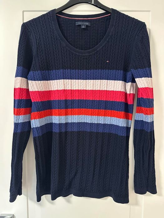 Дамски шарен пуловер,Tommy Hilfiger.