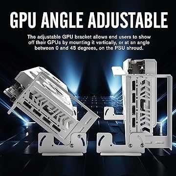 EZDIY-FAB Suport montare GPU PCIe 4.0 placă grafică multi-unghi,17cm