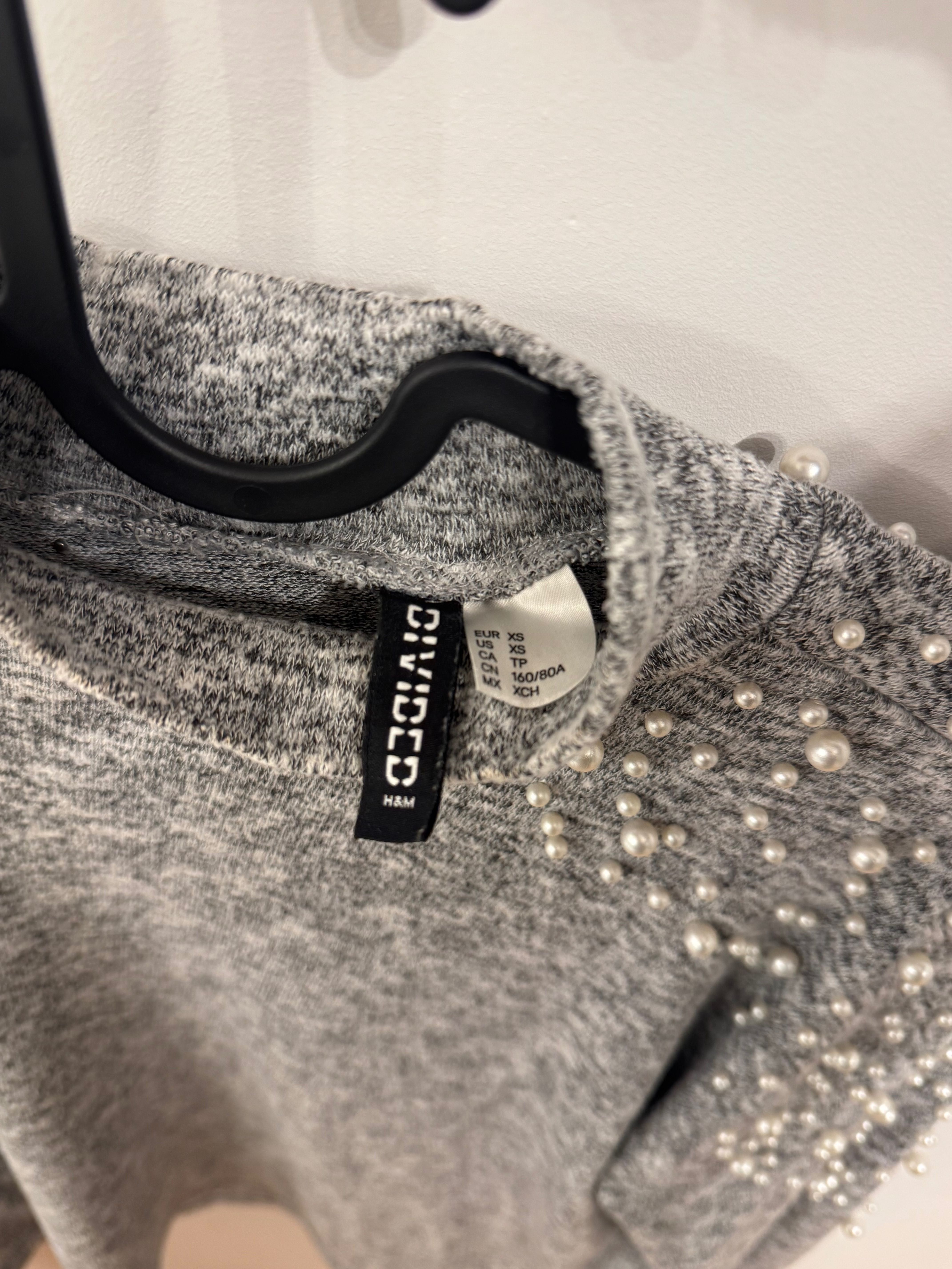 H&M блуза с перли