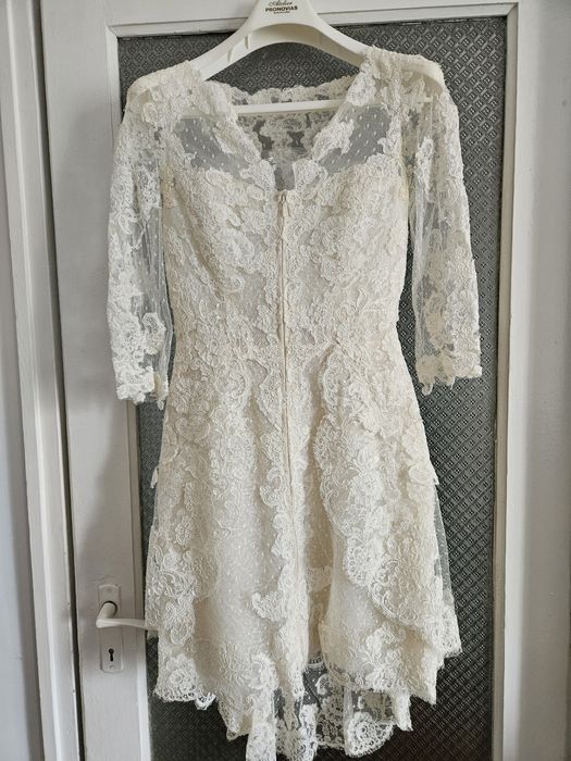 Rochie scurta de mireasa Pronovias + accesorii