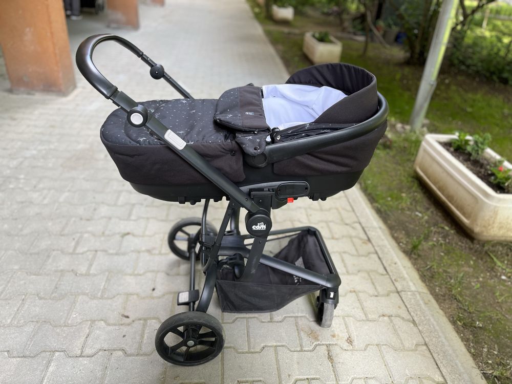 Комбинирана бебешка количка 3 в 1 Cam - Taski Sport, графит