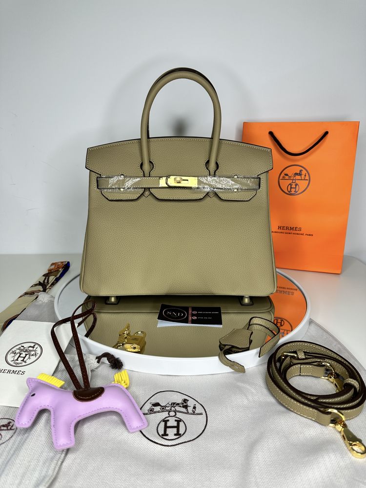 Geanta de lux HERMES Birkin 30 cm piele naturala 100% cadou