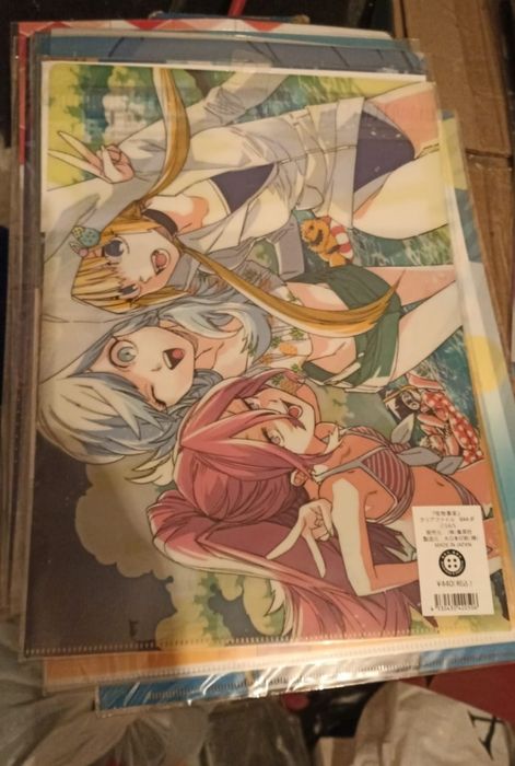 Папки для бумаг в стиле аниме