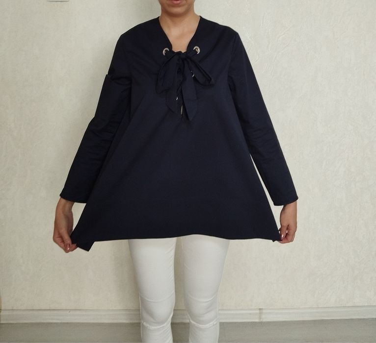 Женска Кофта удлиненная от Zara, блузка, рубашка, хлопок