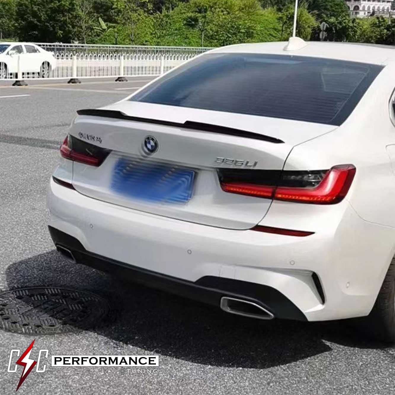 Eleron portbagaj spoiler universal lip sport BMW Negru Carbon