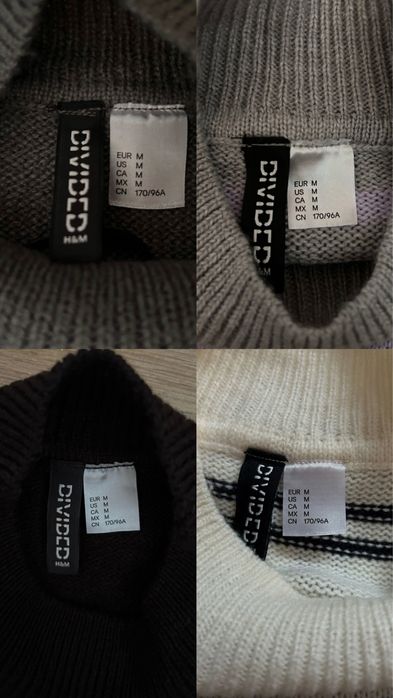 4 пуловера H&M размер M