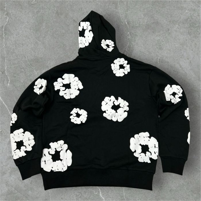 Hanorac Denim Tears negru cu print puffy mărimea S nou cu eticheta