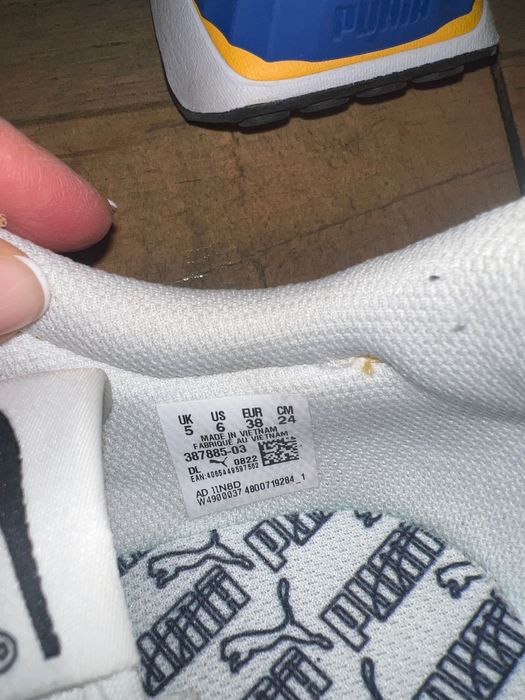 Puma blue and yellow обувки