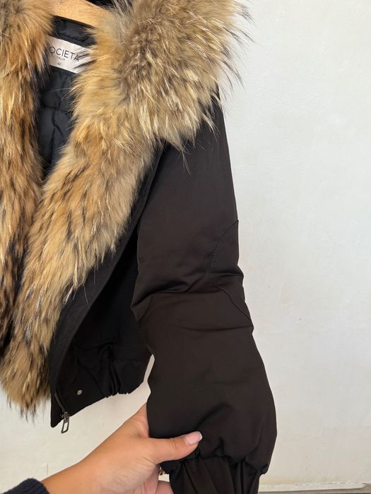 Яке с естествен пух лисица