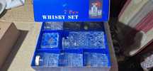 Set 6 Pahare Whisky cu Decantor Cristal Bohemia