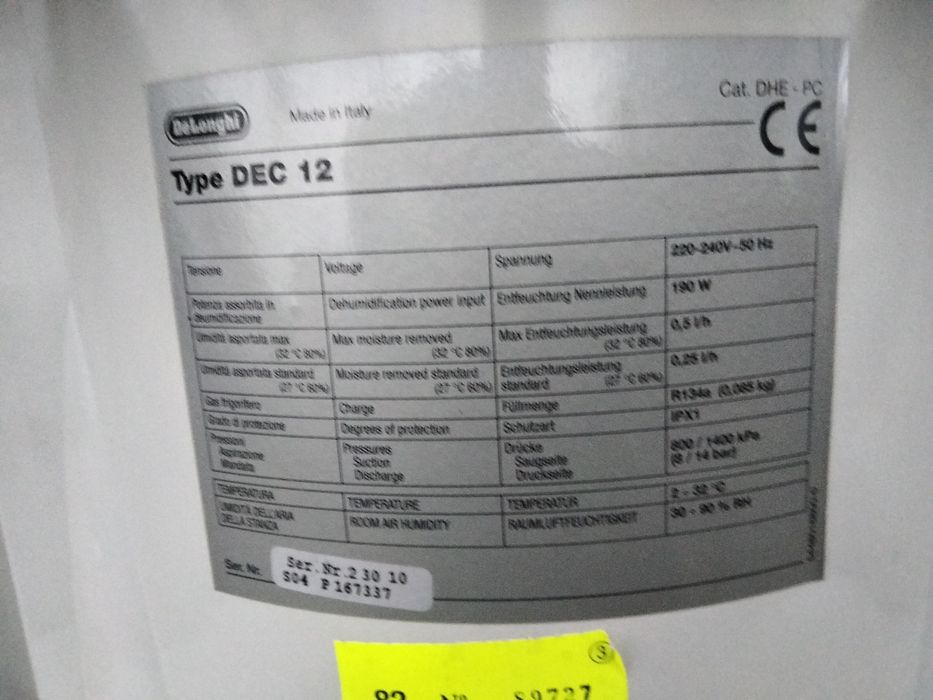 Vând Dezumidificator