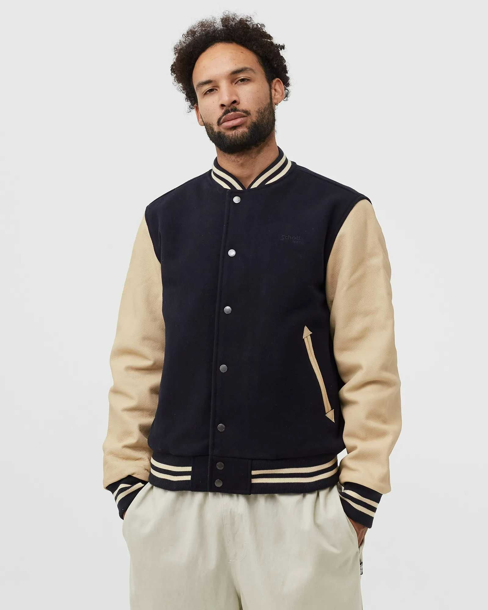 НОВО Schott NYC Varsity Jacket ОРИГИНАЛНО мъжко бомбър яке - р.M