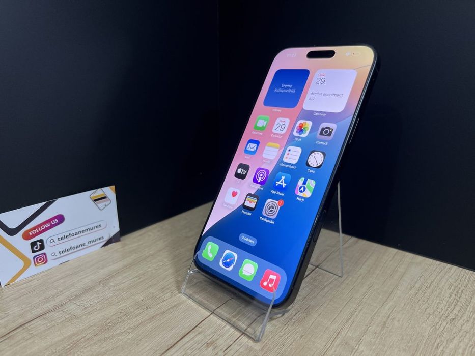 Iphone 16 Pro Max 256Gb Black Titanium 3 ani garanție, Telefoane Mureș