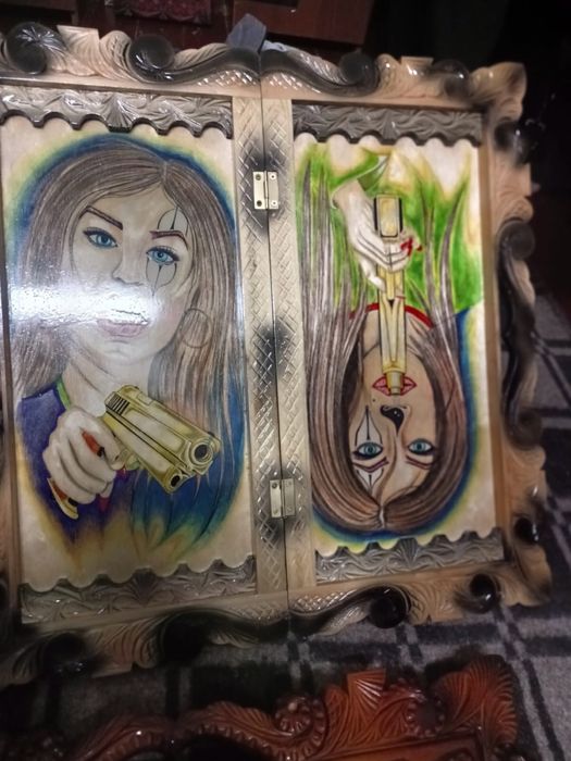 Нарды фанерные новые настольная игра