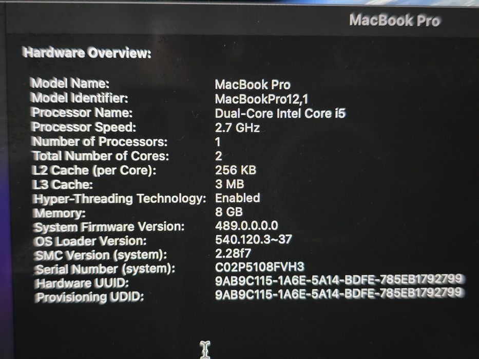 MacBook Pro 2015 13 (i5/128)