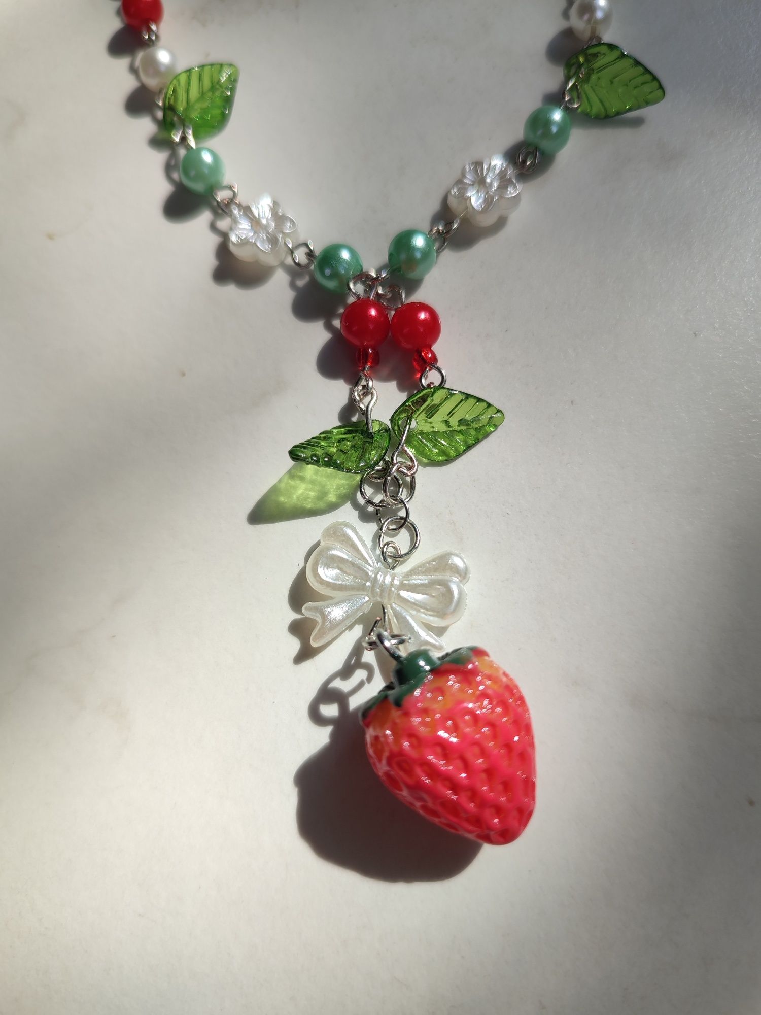 strawberry necklace